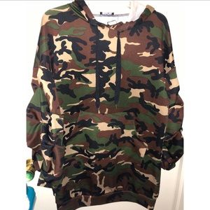 • FASHION NOVA CAMO HOODIE DRESS 9/10 👗 •